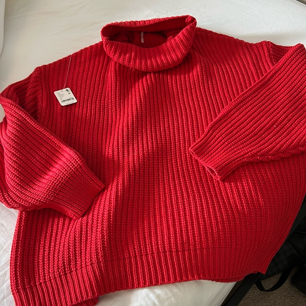Chunky free people knit sweater